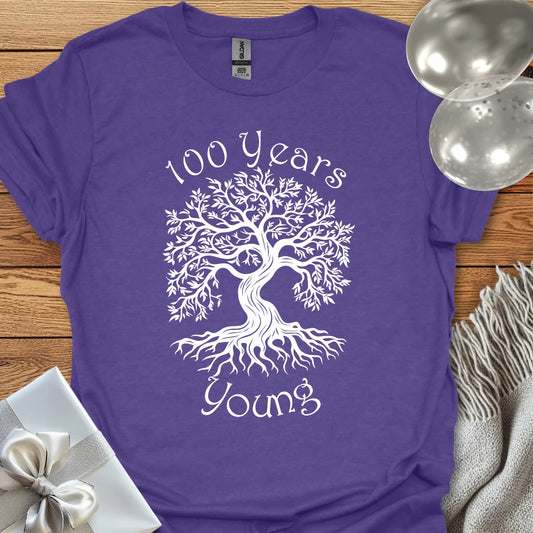 100 Years Young (Tree of Life) - 100th Birthday T-Shirt